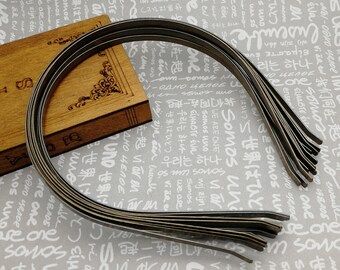 antique bronze color 5 mm width metal flat headband blank , hair head band barrette clip comb tiara hairband jewelry finding , AH0020