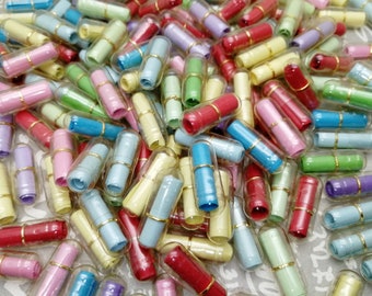 heldere kleur wensbericht pil capsule charme met mix kleur blanco papier notitie erin, 30/100/500 stuks geheime liefde pil kraal vinden AP0055