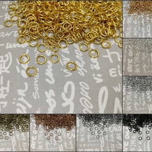 2000 pieces 5 mm split jump ring open ring connector handmade jewelry DIY finding , gold silver antique bronze copper black color , AF0020