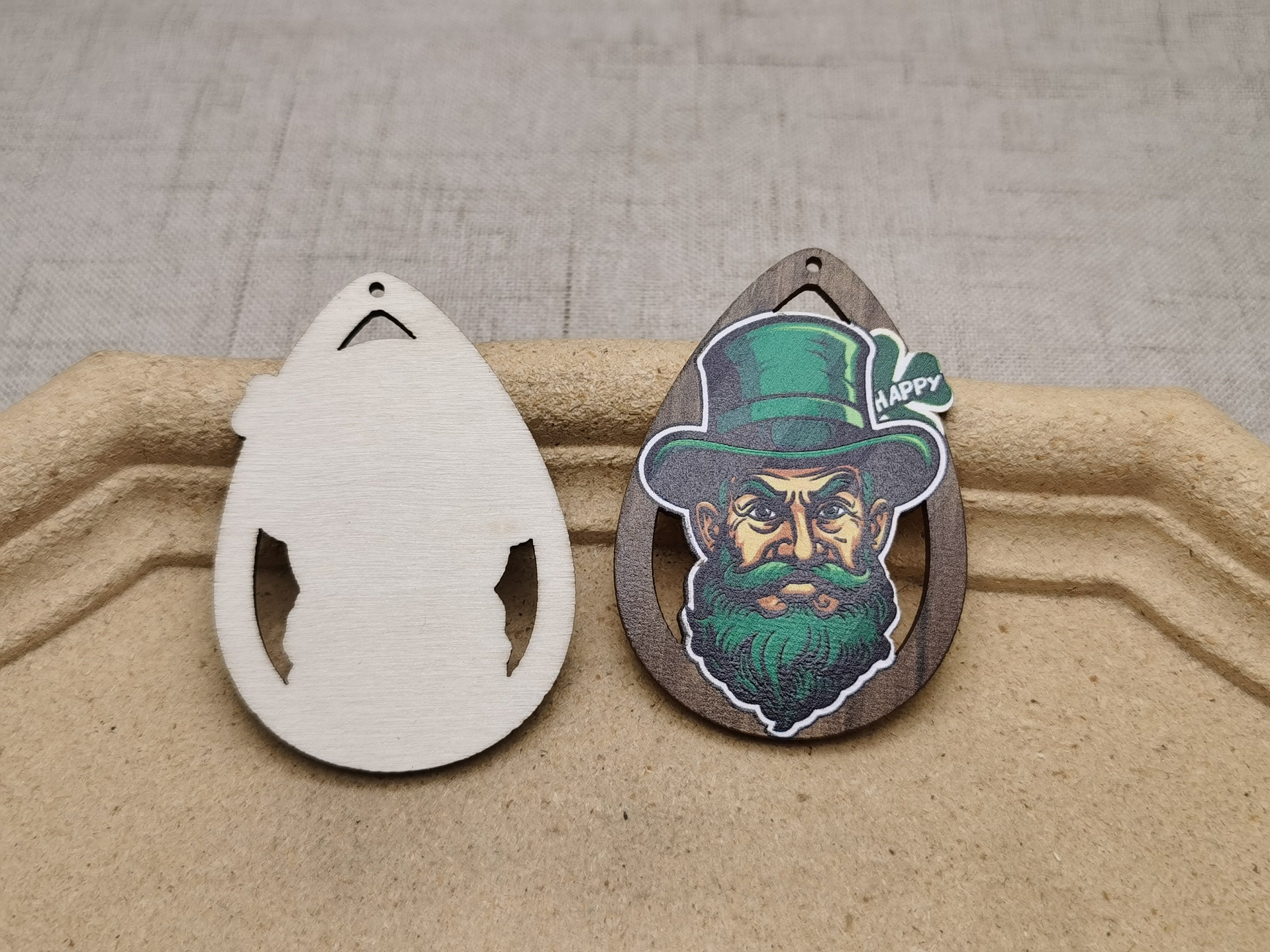 100 Fette Di Legno A Forma Di Quadrifoglio Verde WANDIC Per San Patrizio: Decorazioni Fai-da-te In Due Dimensioni (3,8 E 2 Cm)