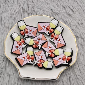 Cuentas de silicona para cartas, sobres, copas de vino, cuentas focales para bolígrafos, pulseras, collares, llaveros y cordones. Abalorio de silicona AS1023