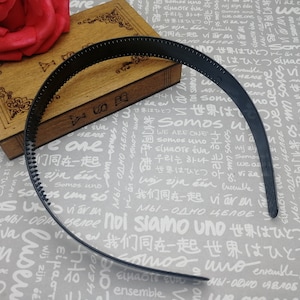 25 mm width black color plastic headband blank resin hair head band barrette hair clip comb tiara handmade jewelry accessory hairband AH0065