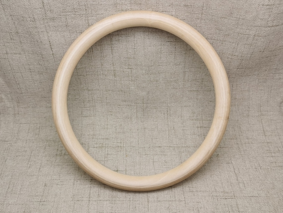 Holzringe Zum Basteln 10 Stück – 45 Mm Ø, Naturbelassen Für Makramee & Schmuck