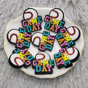 Siliconenkraal Honkbal Softbal Spel Dag Brandpunt Kraal voor Pen Armband Ketting Sleutelhanger Sleutelhanger, Bulk Siliconen Kraal DIY Charm Finding AS0910