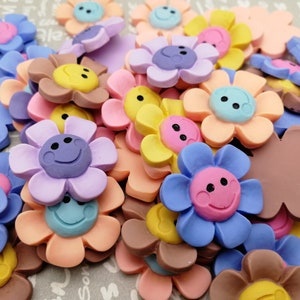 10/50 pieces plastic flower floral flat back cabochon charm , mix color resin flatback cab decoration jewelry bead pendant finding , AP0065