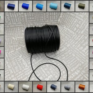 waxed cotton snake cord , 1 roll 160 meters length 1.5 mm width  handmade DIY necklace bracelet wax string rope cord 28 colors option AN0038