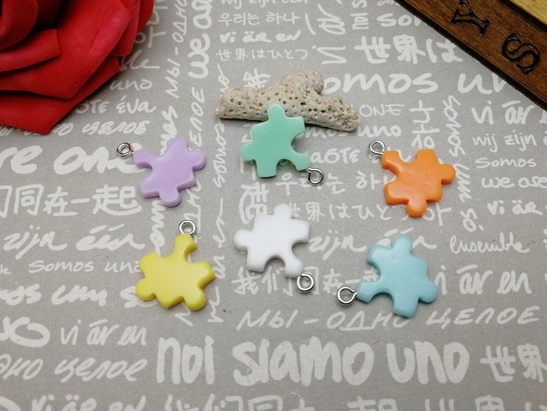 Resin Acrylic Handmade Craft Jewelry Making Diy Finding Necklace Earring Decoration Ap447 15pcs Plastic Jigsaw Puzzle Piece Pendant Charm Jewelry Beauty Jewelry Making Beading Kientructhanhdat Com