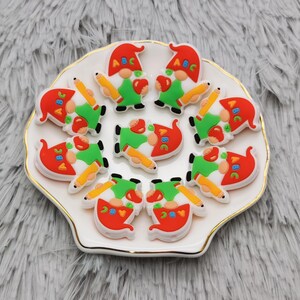 Silikonpärla Teach Teacher Gnome Dvärg Focal Pärla DIY Charm Penna Hitta AS1056