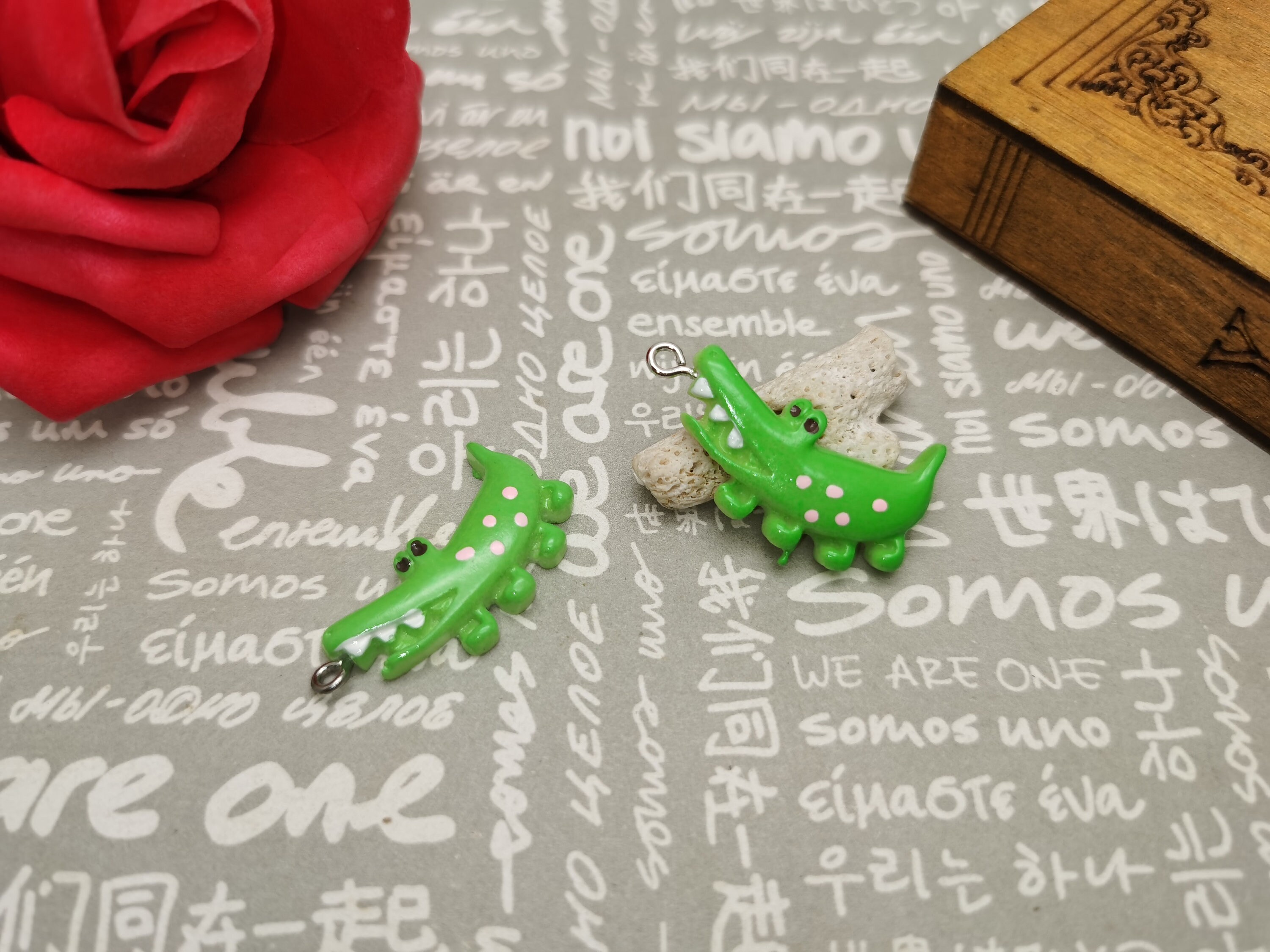 Breloques Crocodile Pêche IGEAIIE Pour Crocs - Accessoire Amusant PVC Pour Enfants Et Adultes