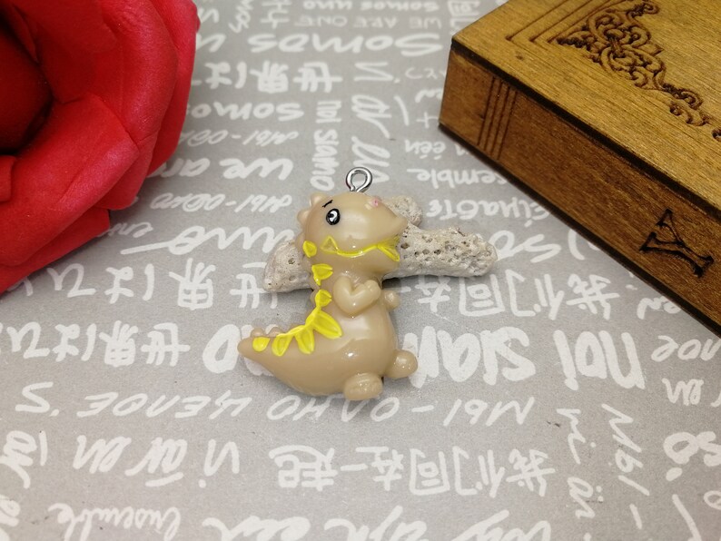 AP376 resin acrylic handmade jewelry making DIY finding necklace earring decoration 15pcs plastic dinosaur brachiosaurus pendant charm