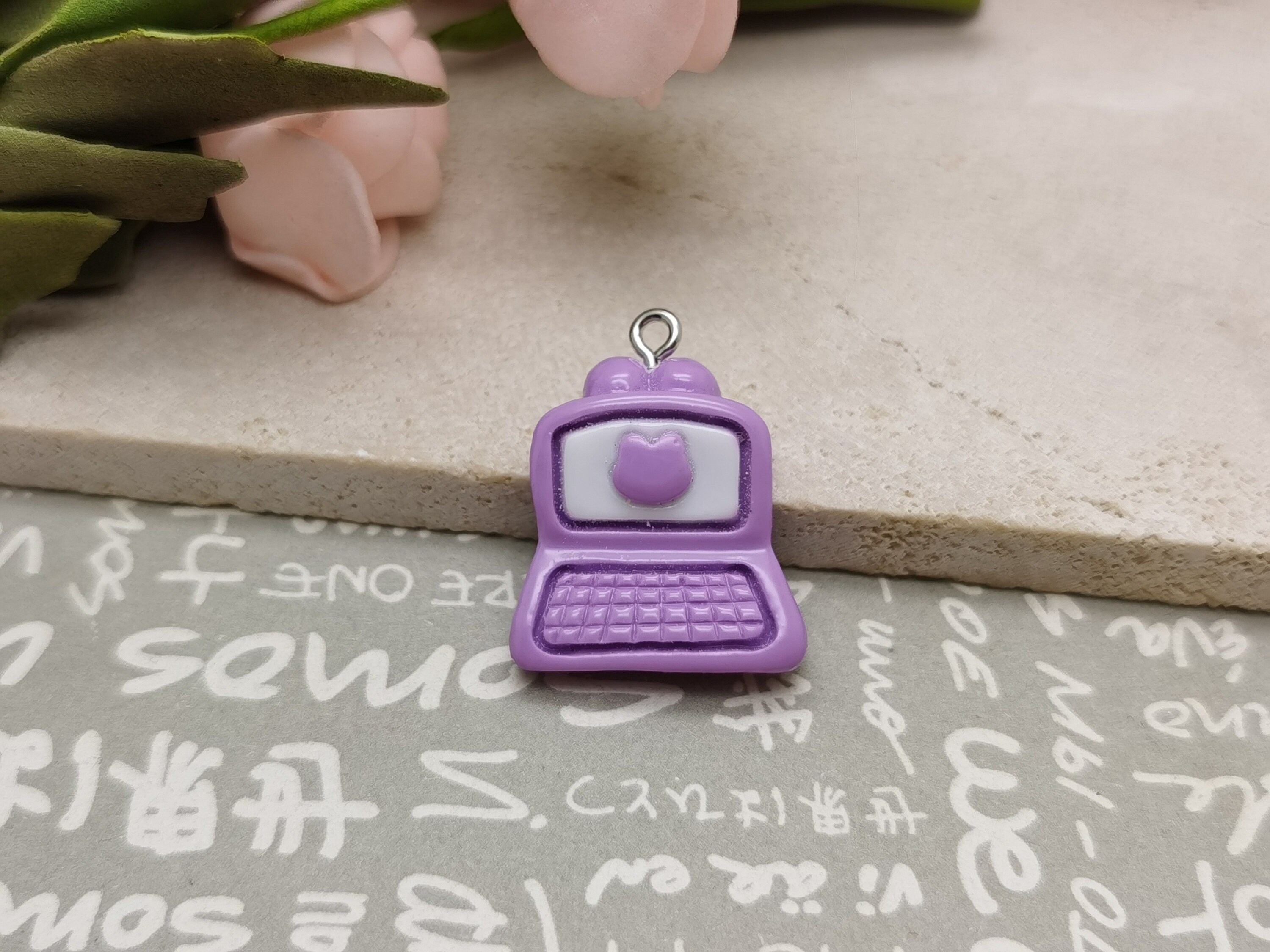 6/20 Pieces Plastic Laptop Notebook Computer PC Pendant Charm , Resin ...