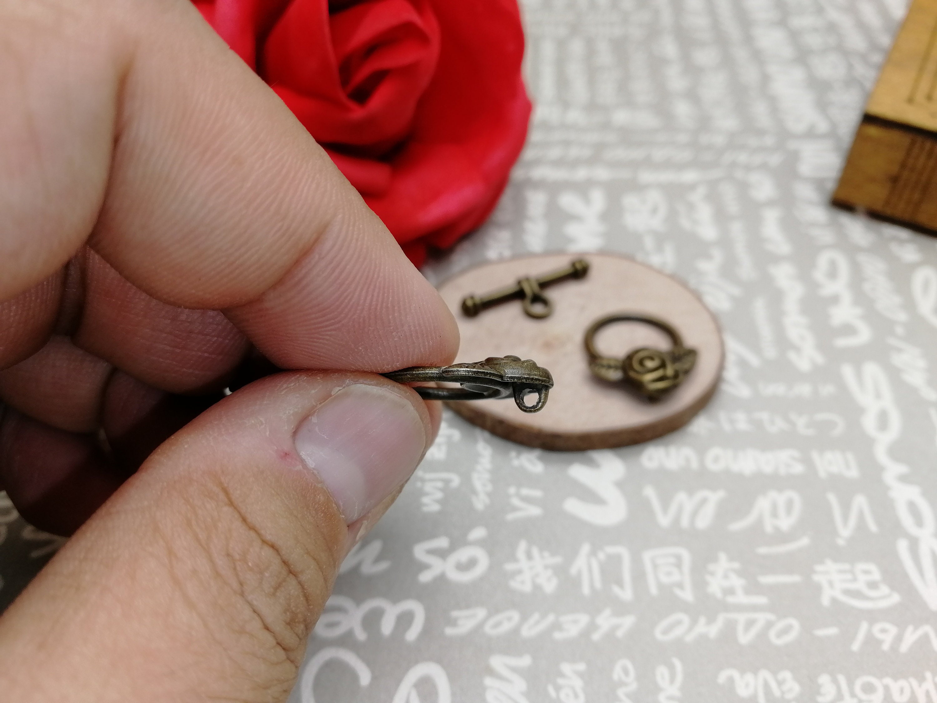 Craftdady Lot De 100 Fermoirs à Bascule En Bronze Antique Tibétain Vintage Pour Fabrication De Bracelets Et Colliers