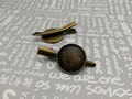 6/20/50 pieces antique bronze color 45 mm length metal alligator hair clip with 20 mm glue pad , head clip accessory jewelry finding AH0111