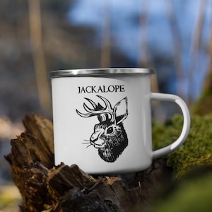 Jackalope Enamel Mug
