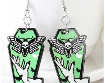 Death&#39;s Head Moth Earring