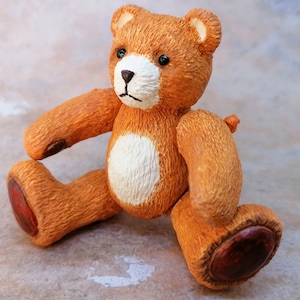 LC - Light Brown Petit Beau Bear - Collectable - Movable arms and legs