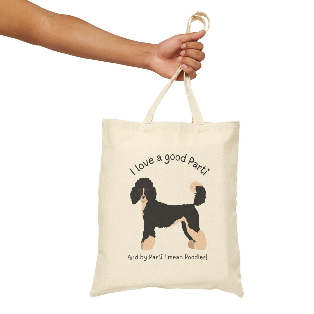 Black And White Poodle Quilted Tote Bag GFTOXM136 main image 1