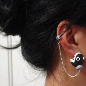 Original Super Mario Chain Chomper Ear Cuff image 5