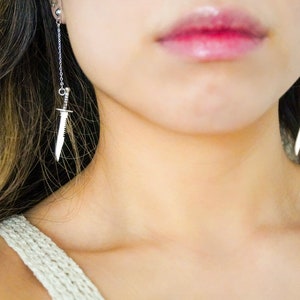 Warrior Double Sword Earring