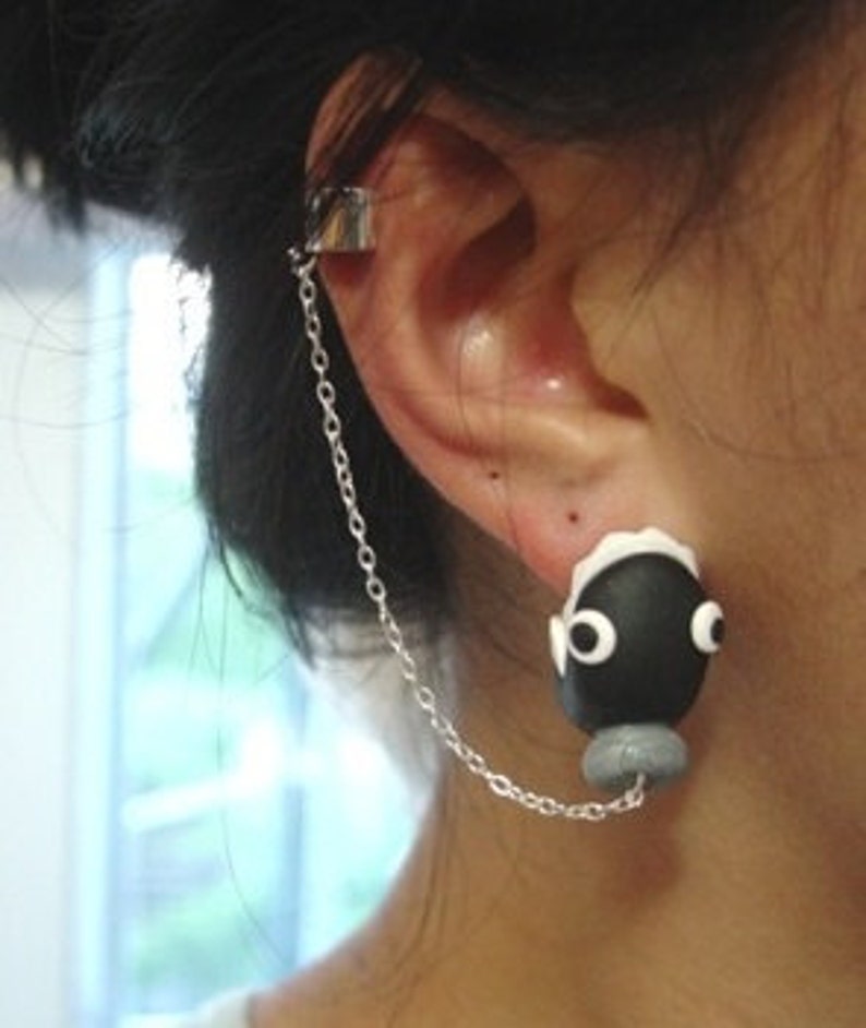 Original Super Mario Chain Chomper Ear Cuff image 4