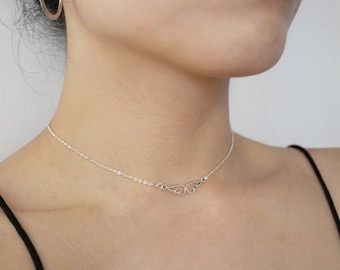 Waterfall Angel Wing Choker Silver & Gold Filled Crystal Women Pendant Necklace Waterfall Angel Wing Choker Silver & Gold Filled Crystal Women Pendant Necklace