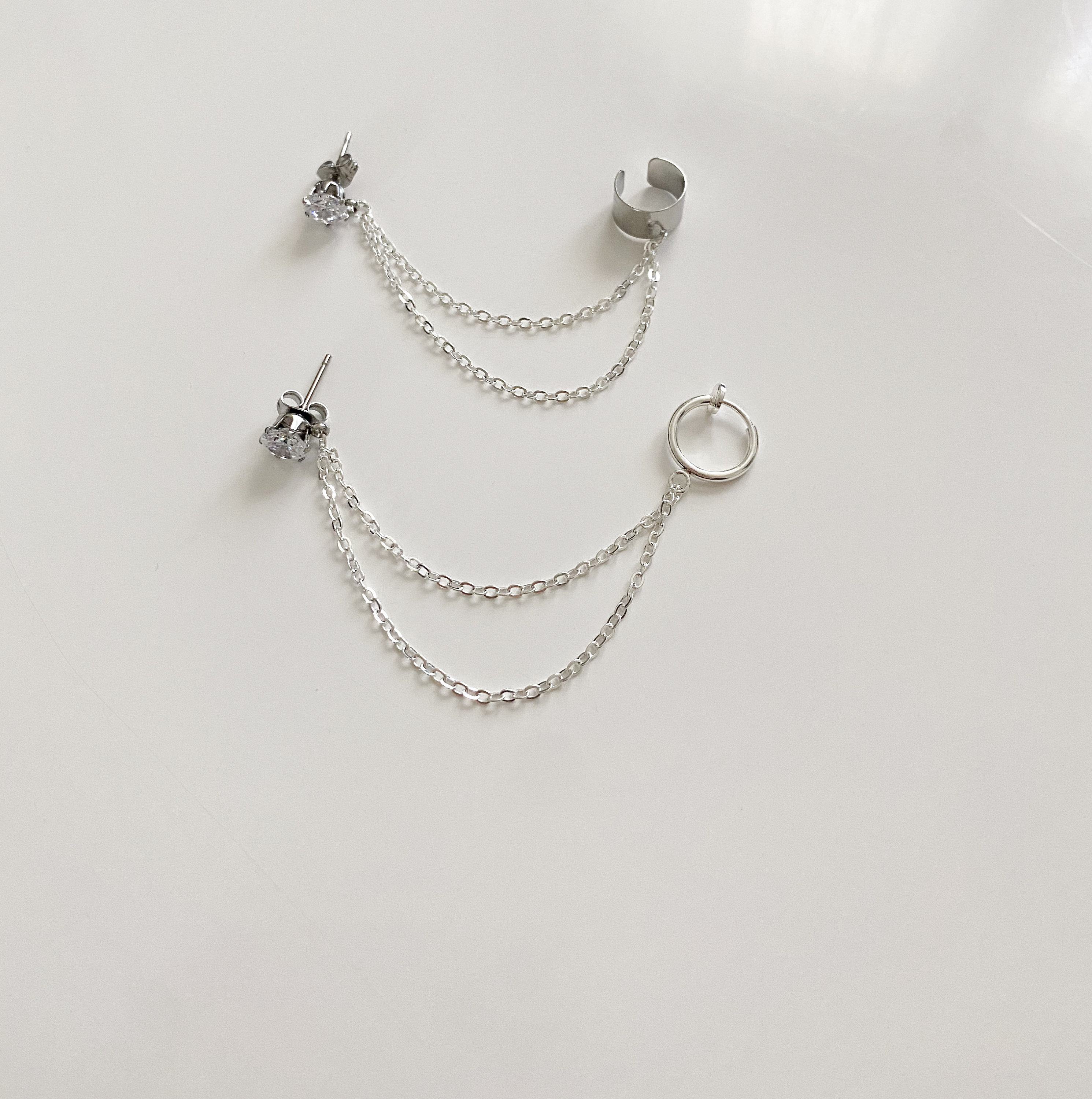 Diamond Chain Ear Cuff, Diamond Stuff, Chain Ear Cuff