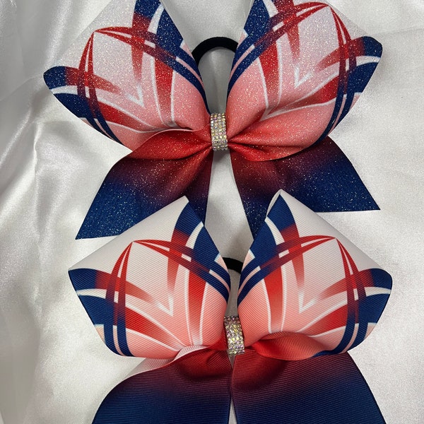 Cheerbow. Free gift with every purchase. Scrunchie or rhinestone ponytail cuff, gifts chosen at random.