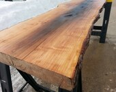 Reclaimed Cherry Live Edge Slab for Headboard or Wall Art Home Decor Natural Edge