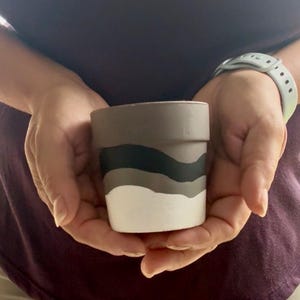 Hand-painted Mini Ceramic Planters – Small Clay Pots for Succulents, Herbs, Cactus | Rustic Pottery Decor