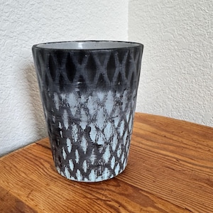 Hand-Painted Upcycled Flower Pot: Abstract Art Planter