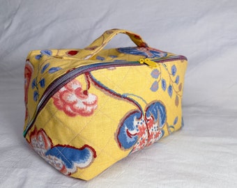 Fabric makeup kit, project bag, knitting work bag,