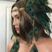 Peacock Indian Feather Headdress, Feather Crown, Native Crown, Feather Headband