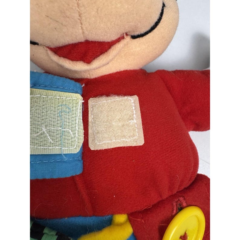 Vtg 90s Disney Mickey Mouse Learn to Dress Me Plush Doll Mattel Arco Toys image 8