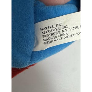 Vtg 90s Disney Mickey Mouse Learn to Dress Me Plush Doll Mattel Arco Toys image 17