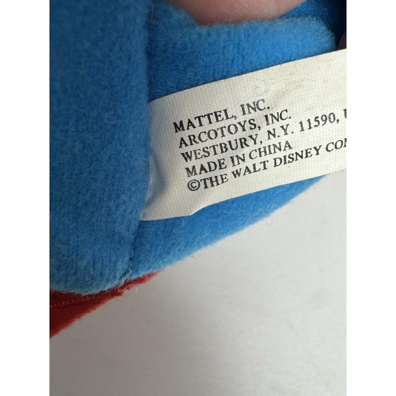 Vtg 90s Disney Mickey Mouse Learn to Dress Me Plush Doll Mattel Arco Toys image 17