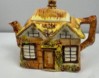 Preis Bros Cottage Ware Teekanne Ye Olde Cottage Made in England Vintage Keramik