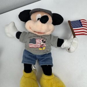 American Patriotic Flag Mickey Mouse from Walt Disney World 9" Plush Has Tags image 8