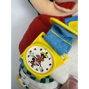 Vtg 90s Disney Mickey Mouse Learn to Dress Me Plush Doll Mattel Arco Toys image 10