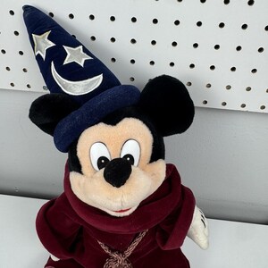 Vtg 90s Disney Fantasia Sorcerer Mickey Mouse Plush Wizard Hat Doll 14" image 20