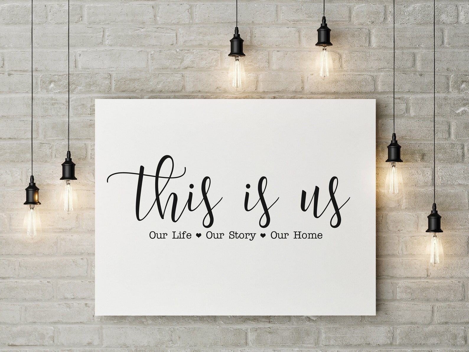 Farmhouse Decor This is Us Our Life Our Story Our Home Print,gallery ...
