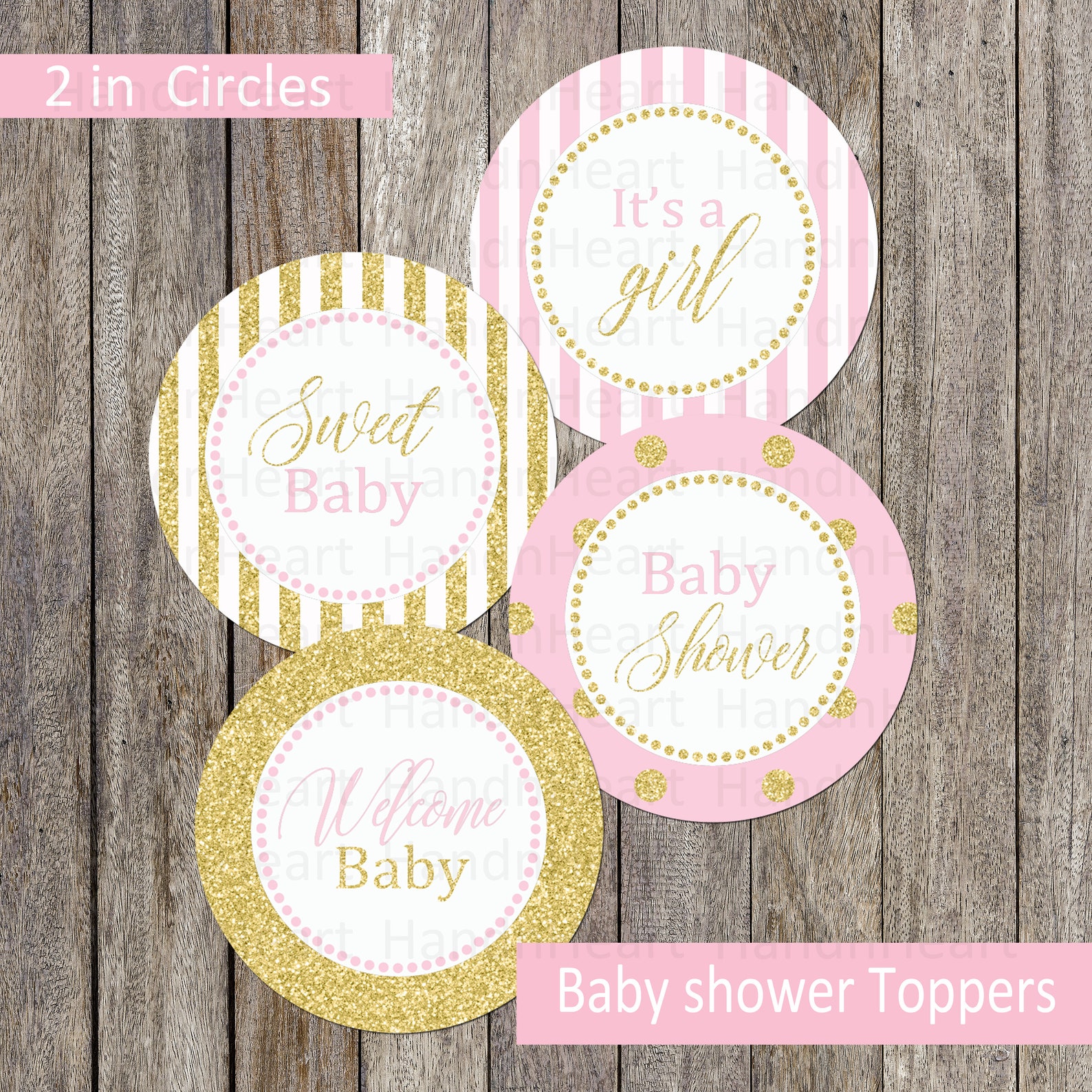 Printable Cupcake Toppersshower Favorsit's a Girl Etsy