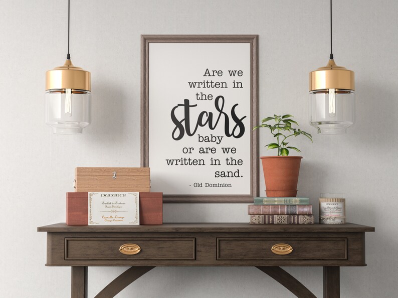 Are we written in the stars baby printable wall artprintable lyricsgallery wall artFarmhouse decor