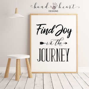 Find Joy in the Journey Printable Quote, Farmhouse Decor, Gallery Wall ...