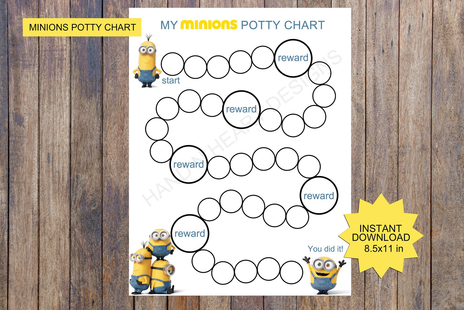 Minion Themed Potty Chart Potty Chart Minions Coffee - vrogue.co