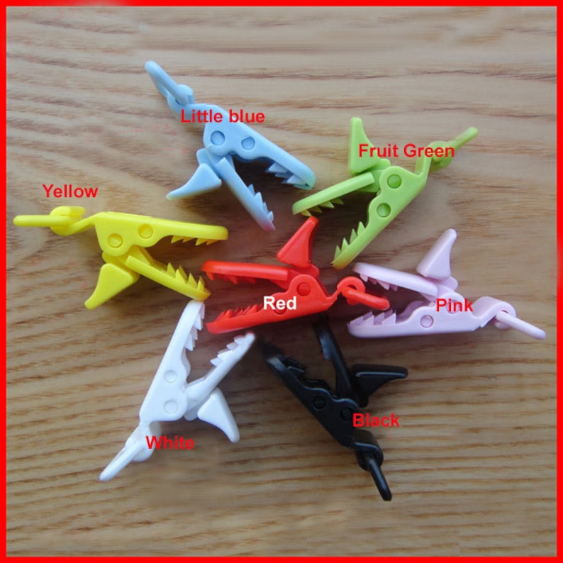 12 color mixed 500pcs Hot D shape Kam Plastic Clip for 20mm ribbon plastic Pacifier clip Dummy Clip Suspender Clip