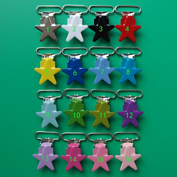 10 Baby Pacifier Bib Keeper Badge T Clips U Pick Colors Baby Feeding Supplies Baby