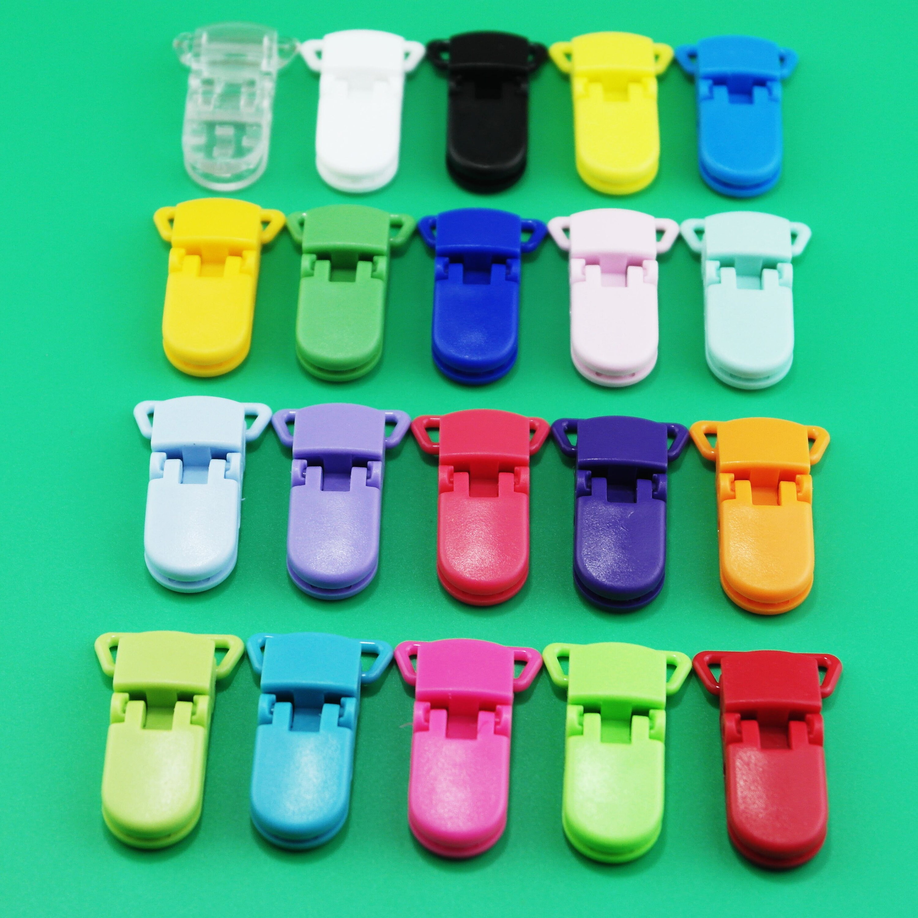 50pcs Plastic Pacifier Clips 20MM KAM Clips / Suspender Etsy Australia