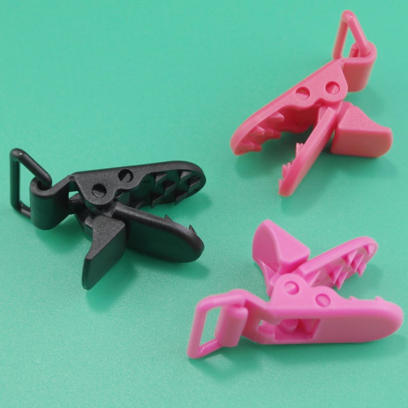 50pcs Plastic Pacifier Clips 20MM KAM Clips / Suspender Etsy Australia