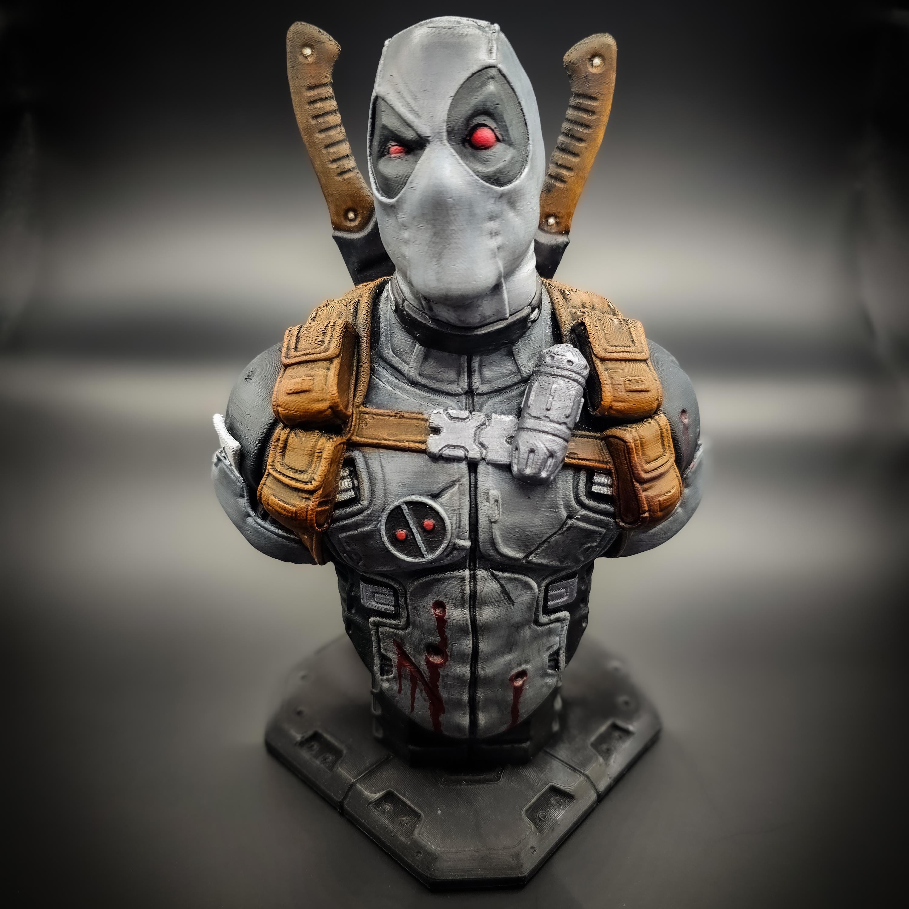 Deadpool Bust - Hand Painted to Order - Etsy