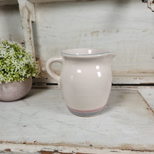 Pfaltzgraff Aura Pink Creamer- Small Pitcher- Syrup Pitcher- 024- Farmhouse Vase